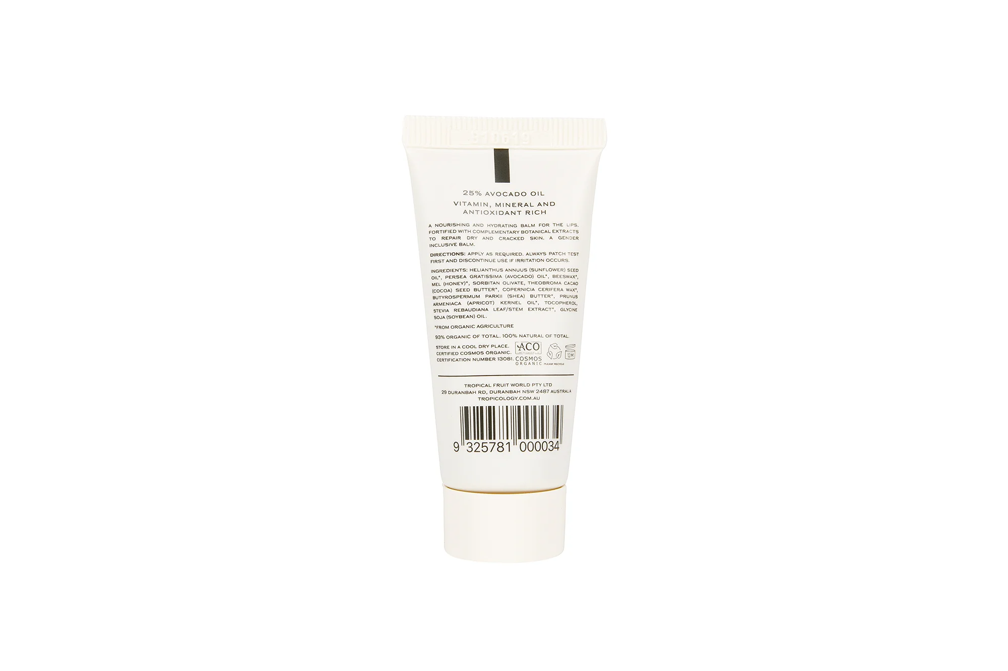 Tropicology Organic Avocado Lip Balm - Image 3