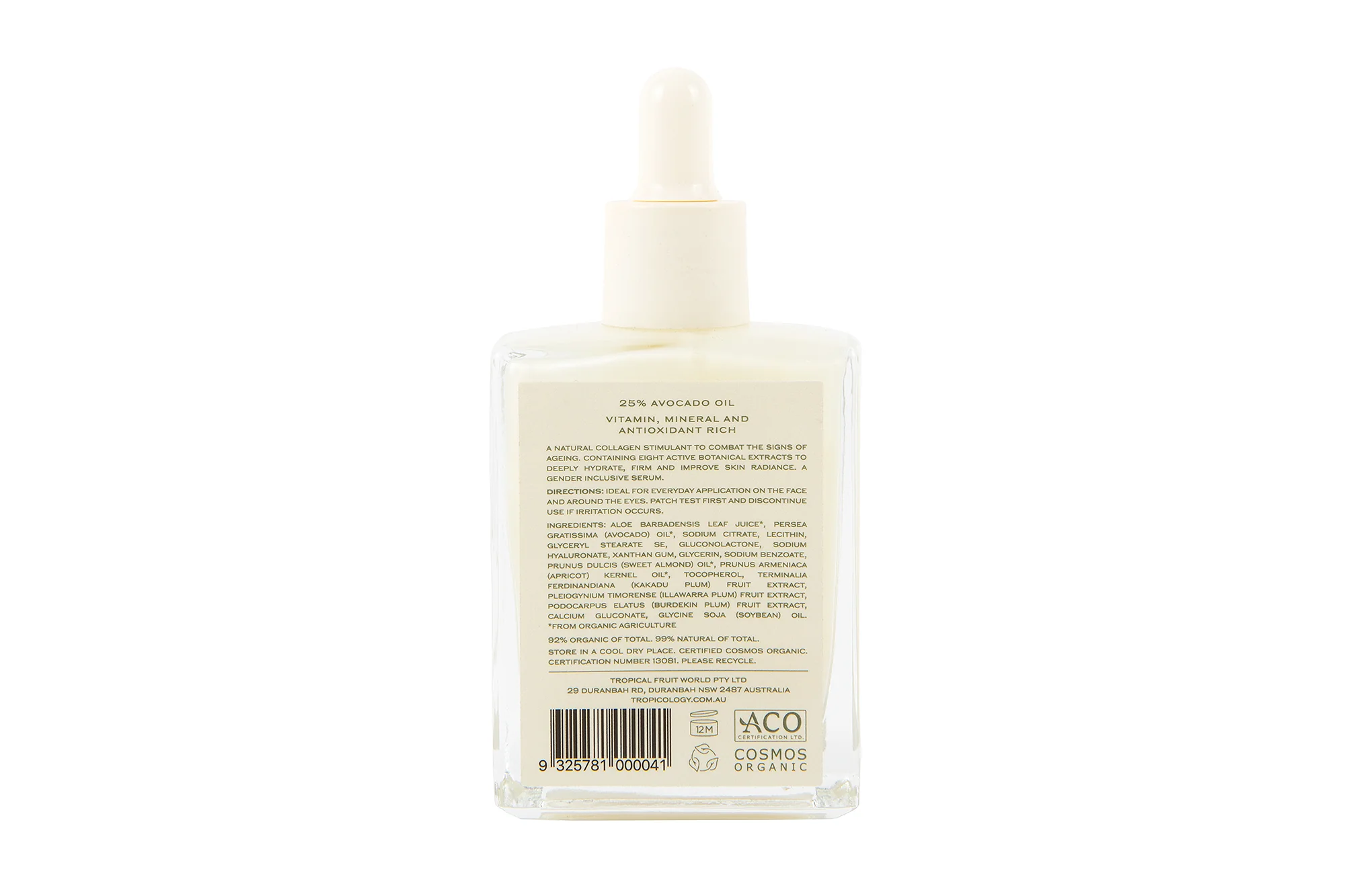 Tropicology Organic Avocado Revitalising Serum - Image 3