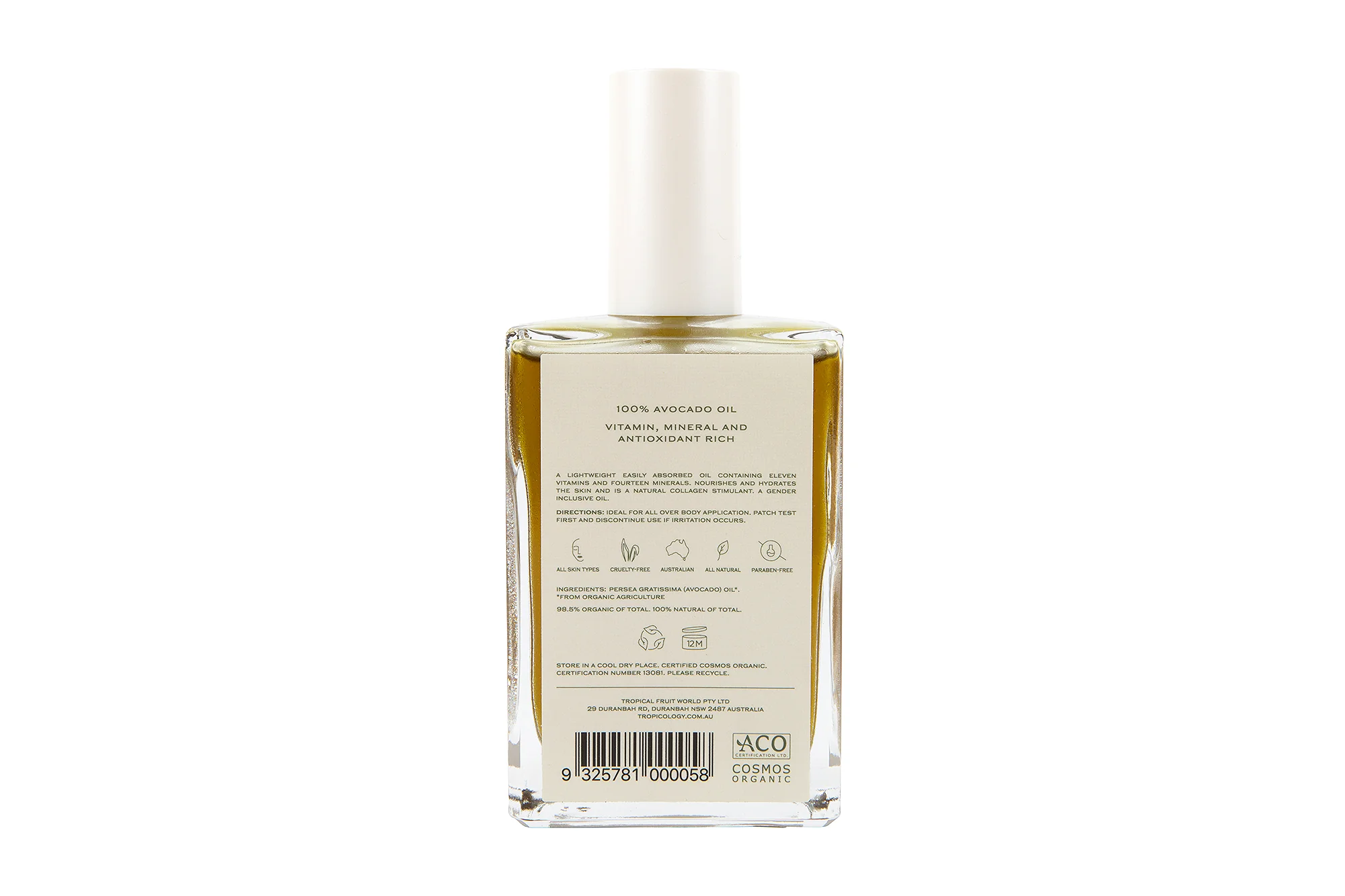 Tropicology Organic Pure Avocado Body Oil - Image 3